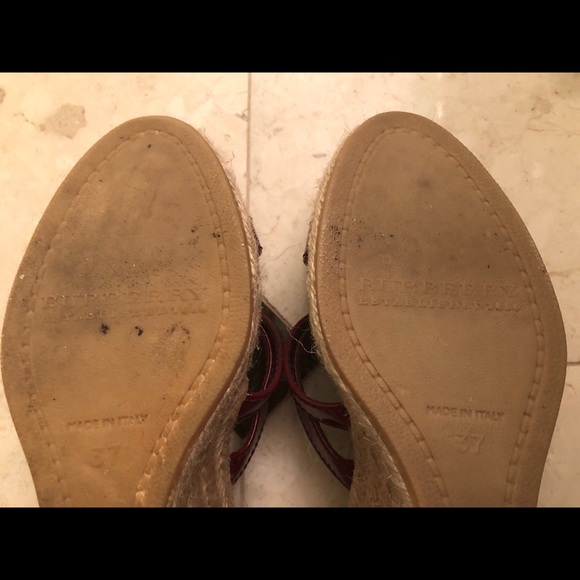 AUTHENTIC BURBERRY NOVA CHECK HEELS Sandal 37 - Picture 6 of 7